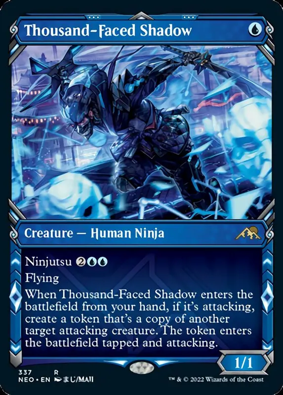 Thousand-Faced Shadow (Showcase Ninja) [Kamigawa: Neon Dynasty] - Japones