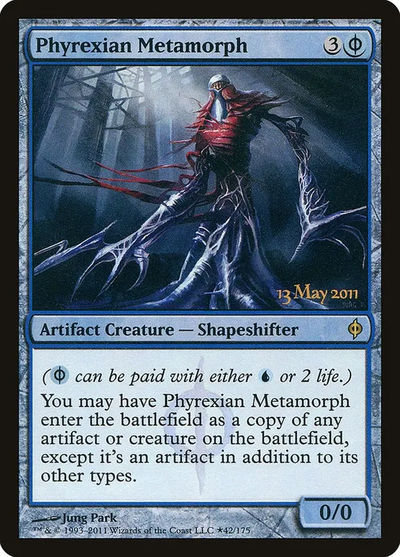 Phyrexian Metamorph - Español [New Phyrexia Prerelease Promos]