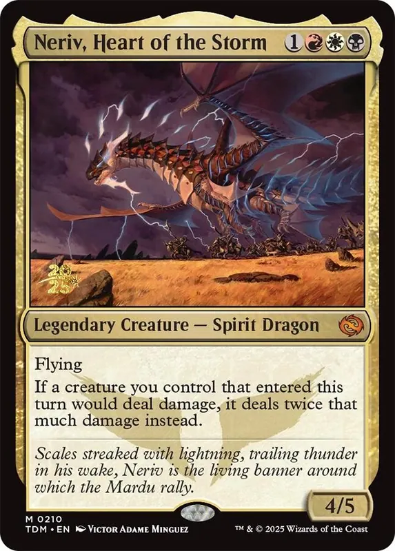Neriv, Heart of the Storm - Español [Tarkir: Dragonstorm Prerelease Cards]