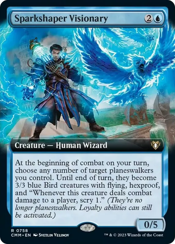 Sparkshaper Visionary (Extended Art) [Commander Masters]