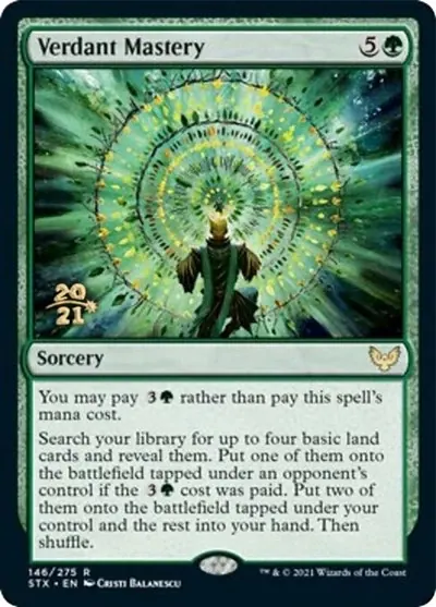 Verdant Mastery - Español [Strixhaven: School of Mages Prerelease Promos]