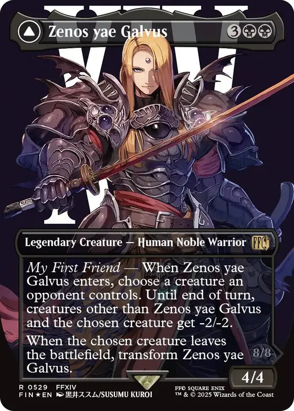 Zenos yae Galvus // Shinryu, Transcendent Rival (Borderless) (Surge Foil) [FINAL FANTASY]