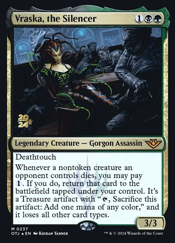 Vraska, the Silencer [Outlaws of Thunder Junction Promos]
