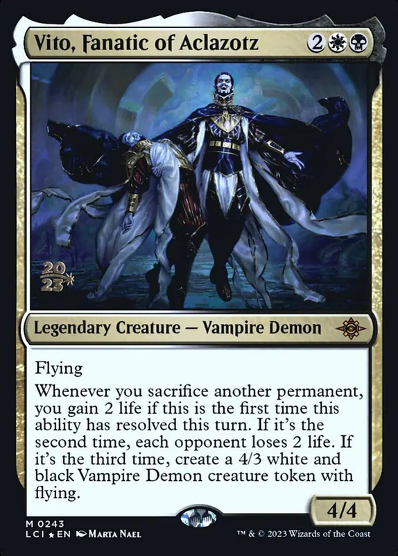 Vito, Fanatic of Aclazotz [The Lost Caverns of Ixalan Promos]