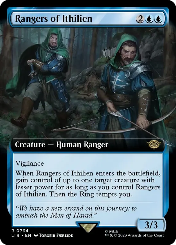 Rangers of Ithilien (Extended Art) (Surge Foil) [The Lord of the Rings: Tales of Middle-Earth]