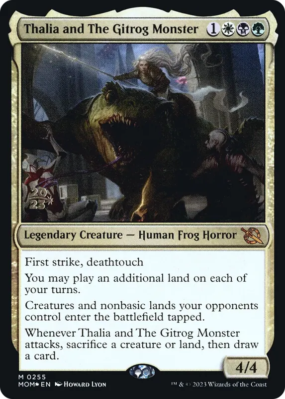 Thalia and The Gitrog Monster [March of the Machine Prerelease Promos]