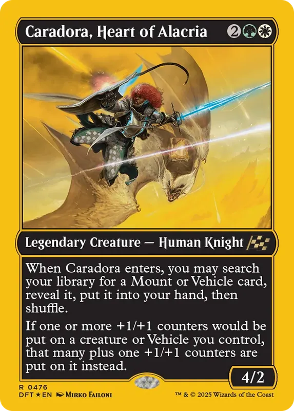 Caradora, Heart of Alacria (First-Place Foil) [Aetherdrift]