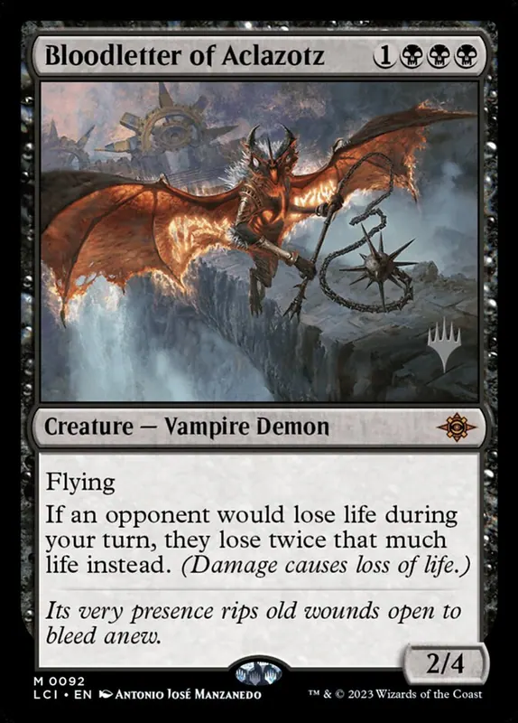 Bloodletter of Aclazotz [The Lost Caverns of Ixalan Promos]