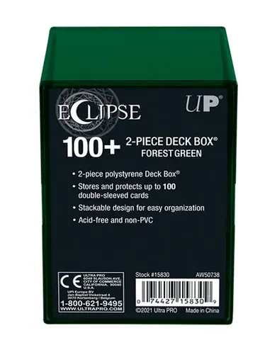 Ultra Pro Deckbox 2-Piece 100+ Eclipse Forest Green