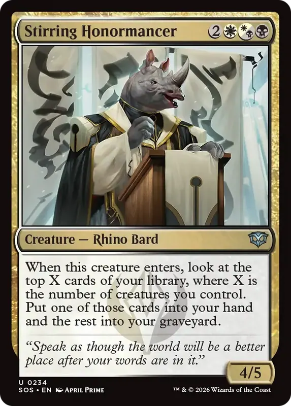 Stirring Honormancer [Secrets of Strixhaven]