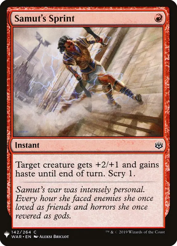 Samut's Sprint [The List]