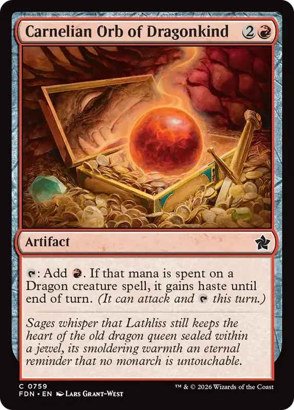 Carnelian Orb of Dragonkind (0759) [Foundations]