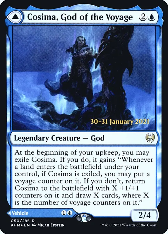 Cosima, God of the Voyage // The Omenkeel [Kaldheim Promos]