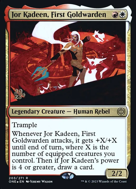 Jor Kadeen, First Goldwarden [Phyrexia: All Will Be One Promos]