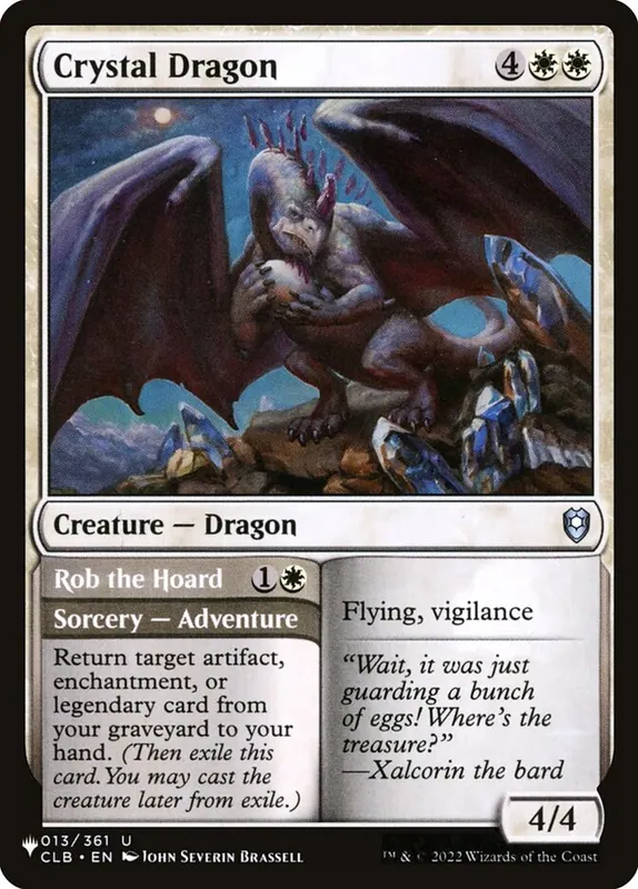 Crystal Dragon // Rob the Hoard [The List]