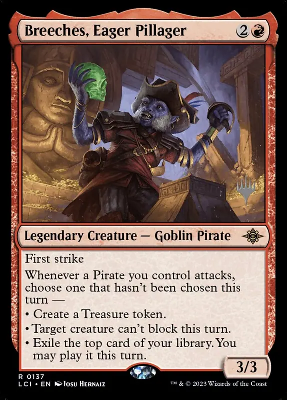 Breeches, Eager Pillager [The Lost Caverns of Ixalan Promos]