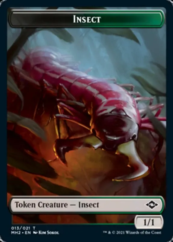 Insect // Treasure (21) Double-Sided Token [Modern Horizons 2 Tokens]