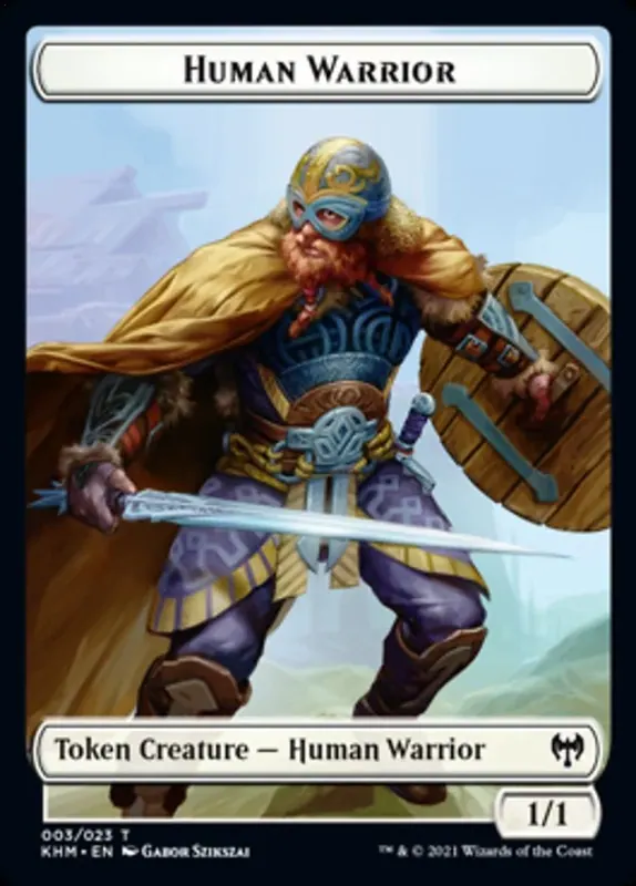 Human Warrior Token [Kaldheim Tokens]