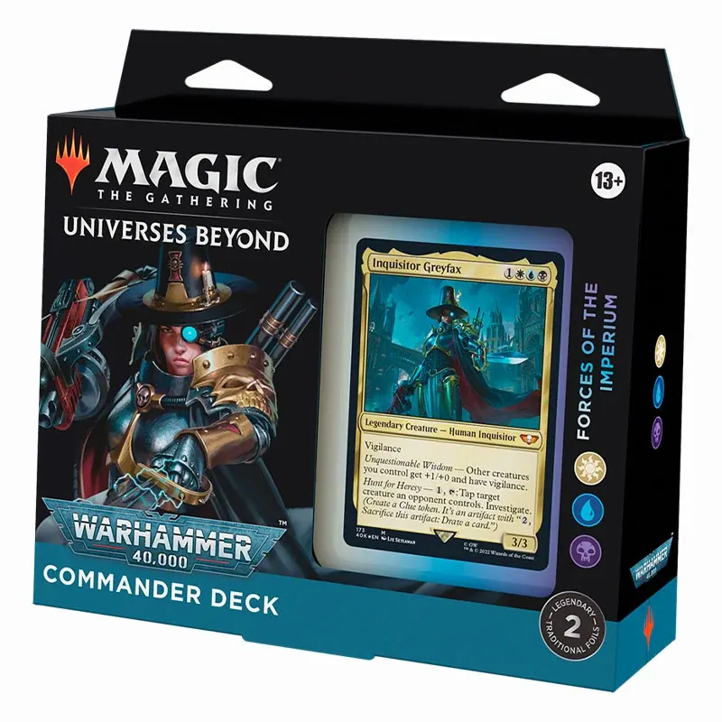 MTG Warhammer 40,000 Commander Deck 3 – Regular – Forces Of The Imperium Español