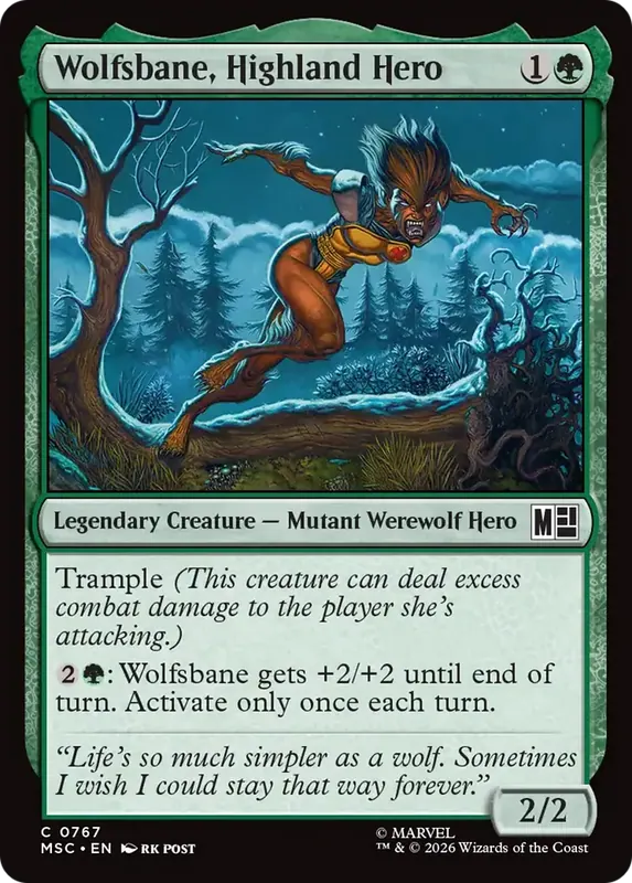 Wolfsbane, Highland Hero [Marvel Super Heroes Commander]