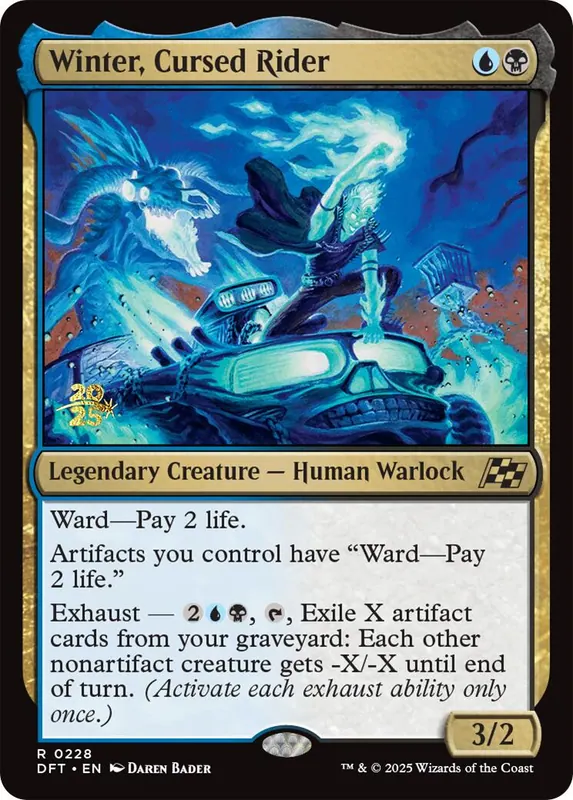 Winter, Cursed Rider [Aetherdrift Prerelease Promos]