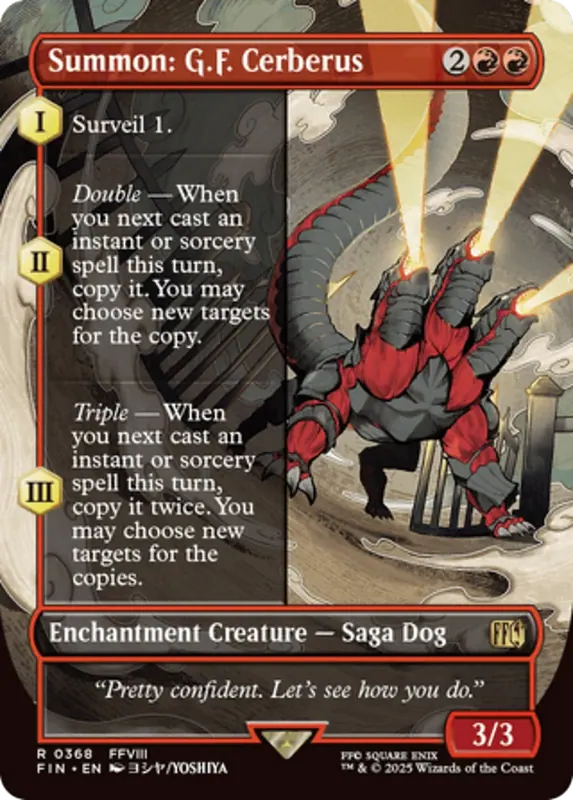 Summon: G.F. Cerberus (Borderless) [FINAL FANTASY]