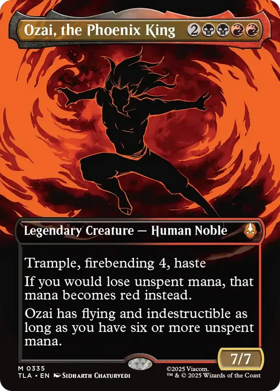 Ozai, the Phoenix King (0335) (Borderless) [Avatar: The Last Airbender] - Español