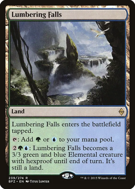 Lumbering Falls - Español [Battle for Zendikar]