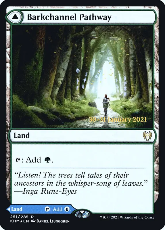 Barkchannel Pathway // Tidechannel Pathway [Kaldheim Promos]