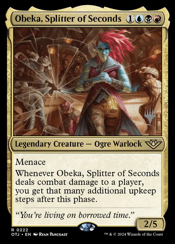 Obeka, Splitter of Seconds [Outlaws of Thunder Junction Promos]