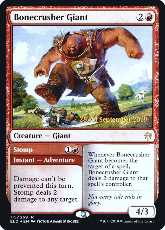 Bonecrusher Giant // Stomp [Throne of Eldraine Promos]