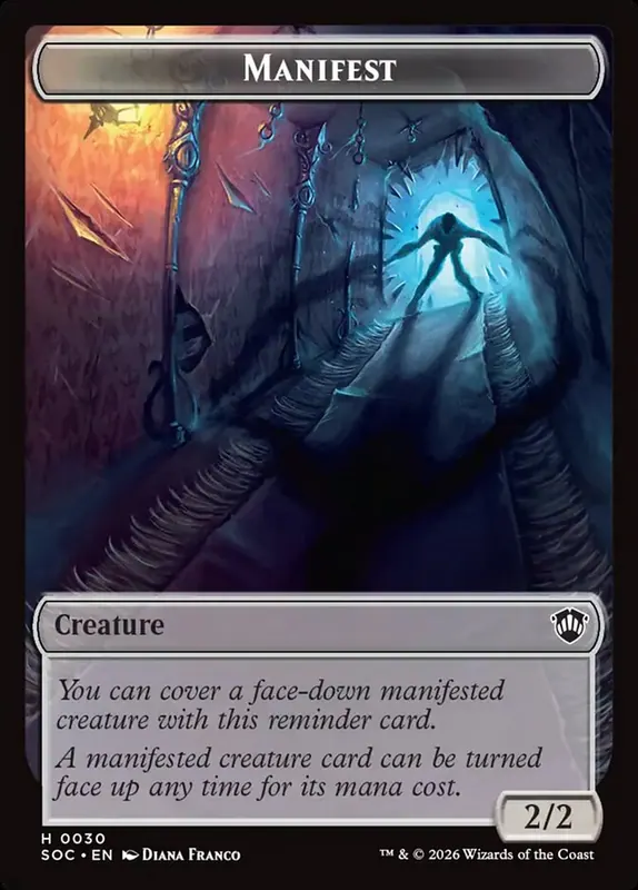 Manifest [Secrets of Strixhaven Commander Tokens]