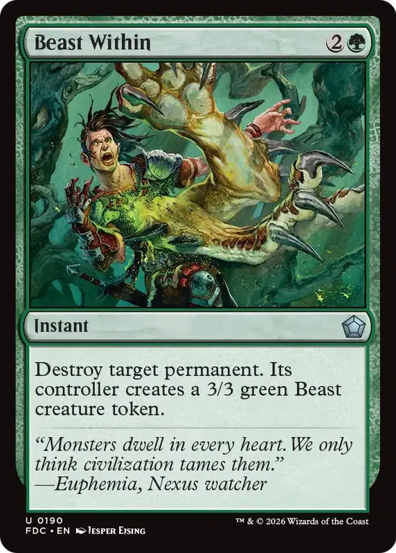 Beast Within [Foundations Commander]