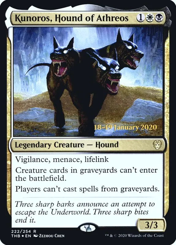 Kunoros, Hound of Athreos [Theros Beyond Death Promos]