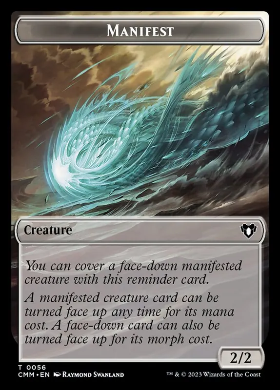 Manifest [Commander Masters Tokens]