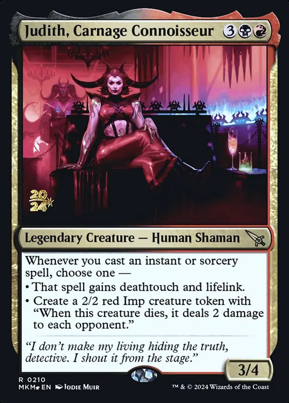 Judith, Carnage Connoisseur [Murders at Karlov Manor Promos]