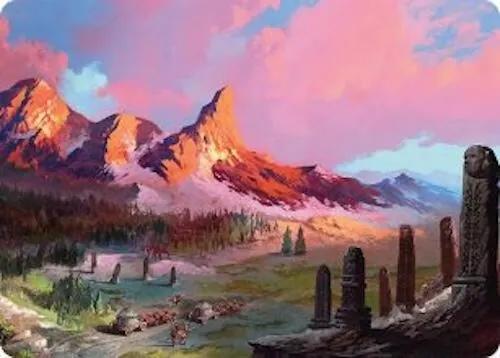 Rugged Highlands Art Card (29/54) [Tarkir: Dragonstorm Art Series]