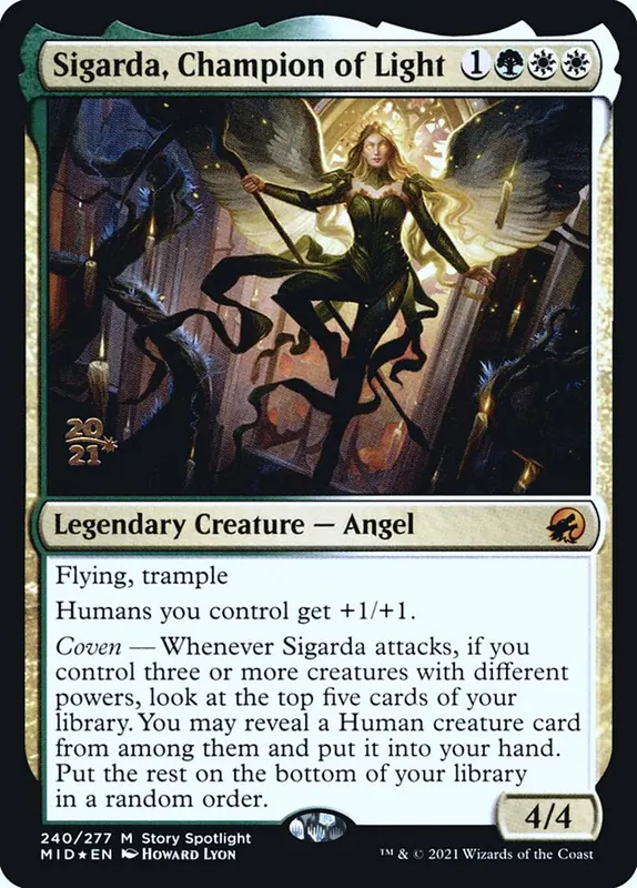 Sigarda, Champion of Light [Innistrad: Midnight Hunt Promos]
