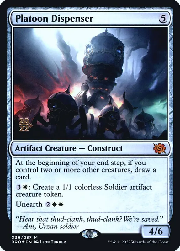 Platoon Dispenser [The Brothers' War Promos]