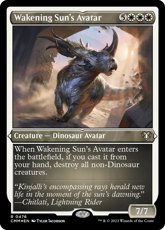 Wakening Sun's Avatar (Foil Etched) [Commander Masters]