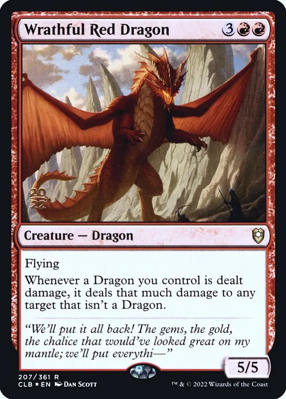 Wrathful Red Dragon [Battle for Baldur's Gate Promos]