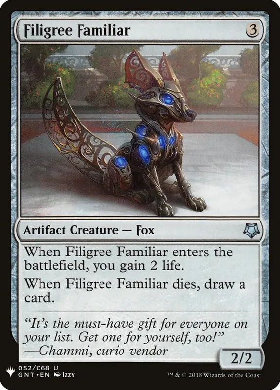 Filigree Familiar [The List]