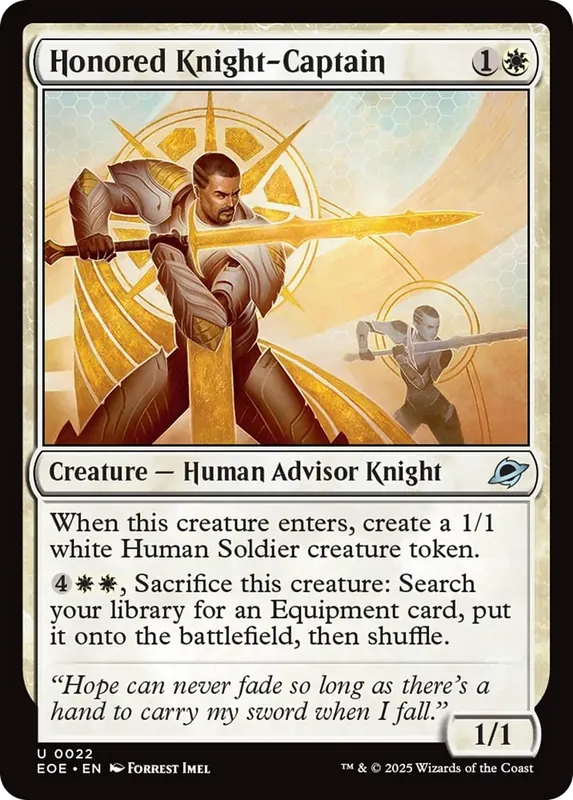 Honored Knight-Captain [Edge of Eternities]