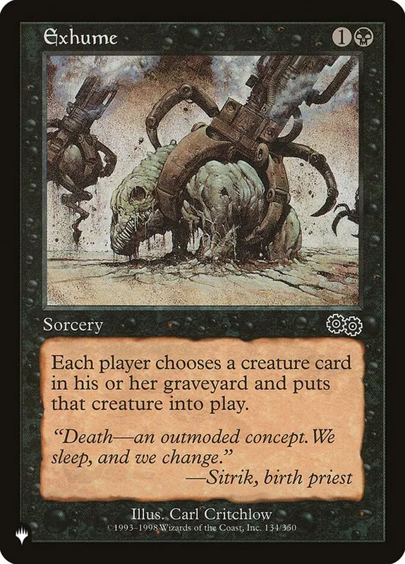 Exhume [The List]