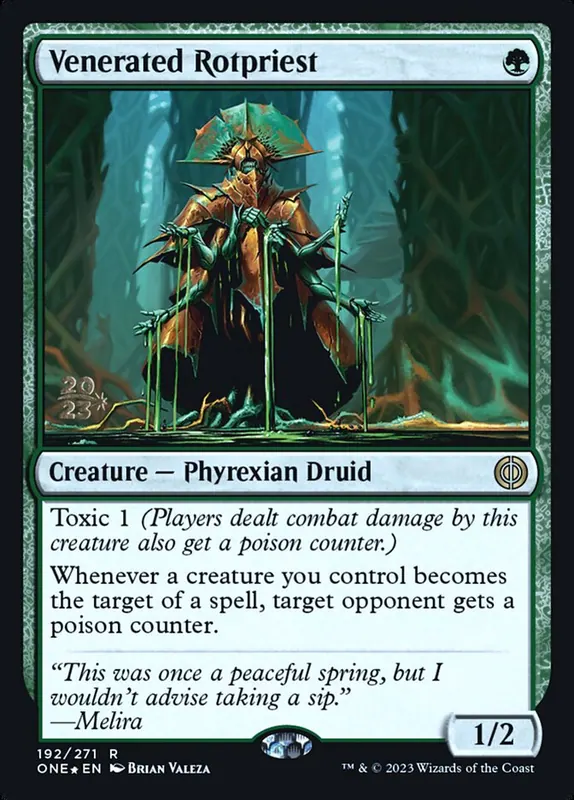 Venerated Rotpriest [Phyrexia: All Will Be One Promos]