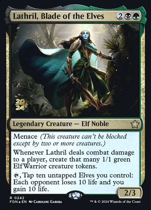 Lathril, Blade of the Elves [Foundations Promos]