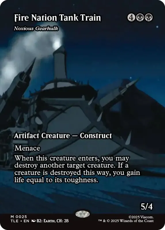 Fire Nation Tank Train - Noxious Gearhulk (Borderless) [Avatar: The Last Airbender: Eternal-Legal]