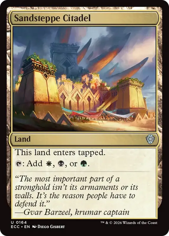 Sandsteppe Citadel [Lorwyn Eclipsed Commander]
