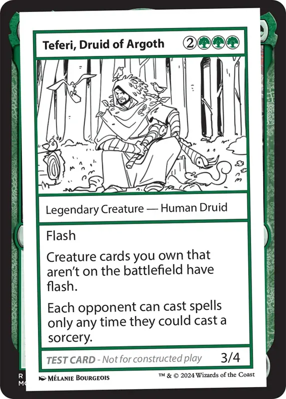 Teferi, Druid of Argoth [Mystery Booster 2 Playtest Cards]