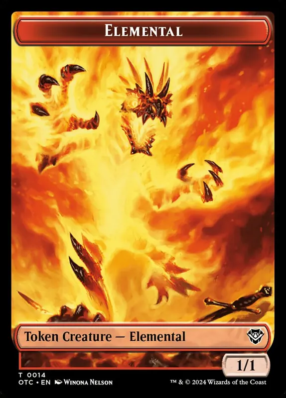 Elemental [Outlaws of Thunder Junction Commander Tokens]